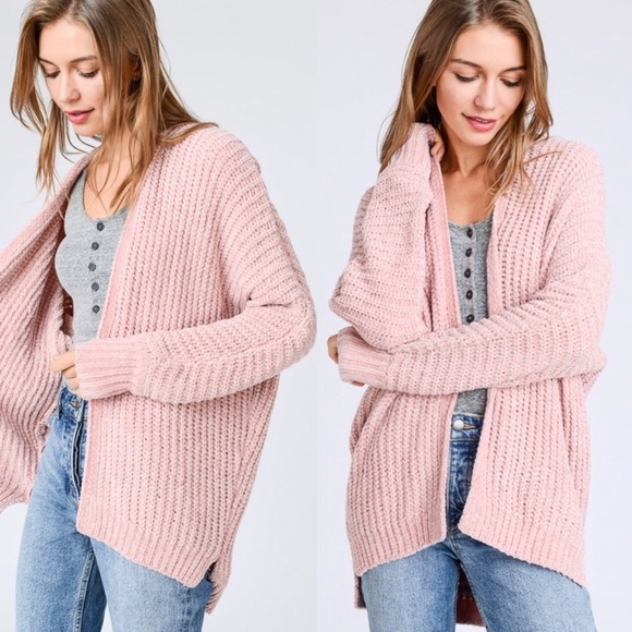 RE-LISTED Chenille Cardigan (Carmel) - Picture 5 of 5